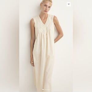 Mango Ivory Cotton Lace Nightdress / Nightgown